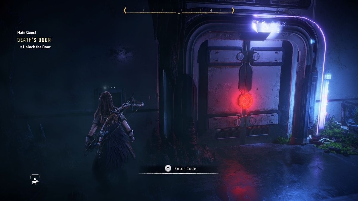How to find the code to unlock the door in Latopolis in Horizon