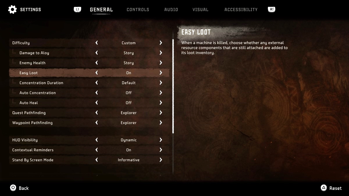 How to turn on Easy Loot in Horizon Forbidden West Gamepur