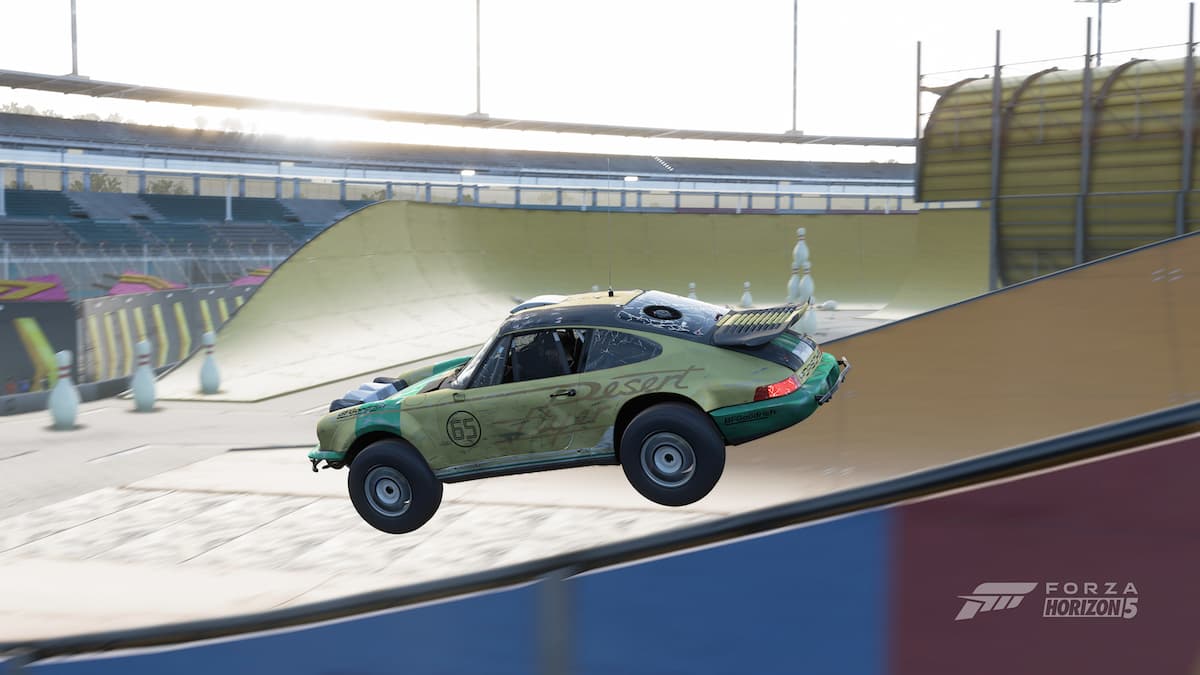 How to find the Stadium Stunt Park in Forza Horizon 5 Gamepur