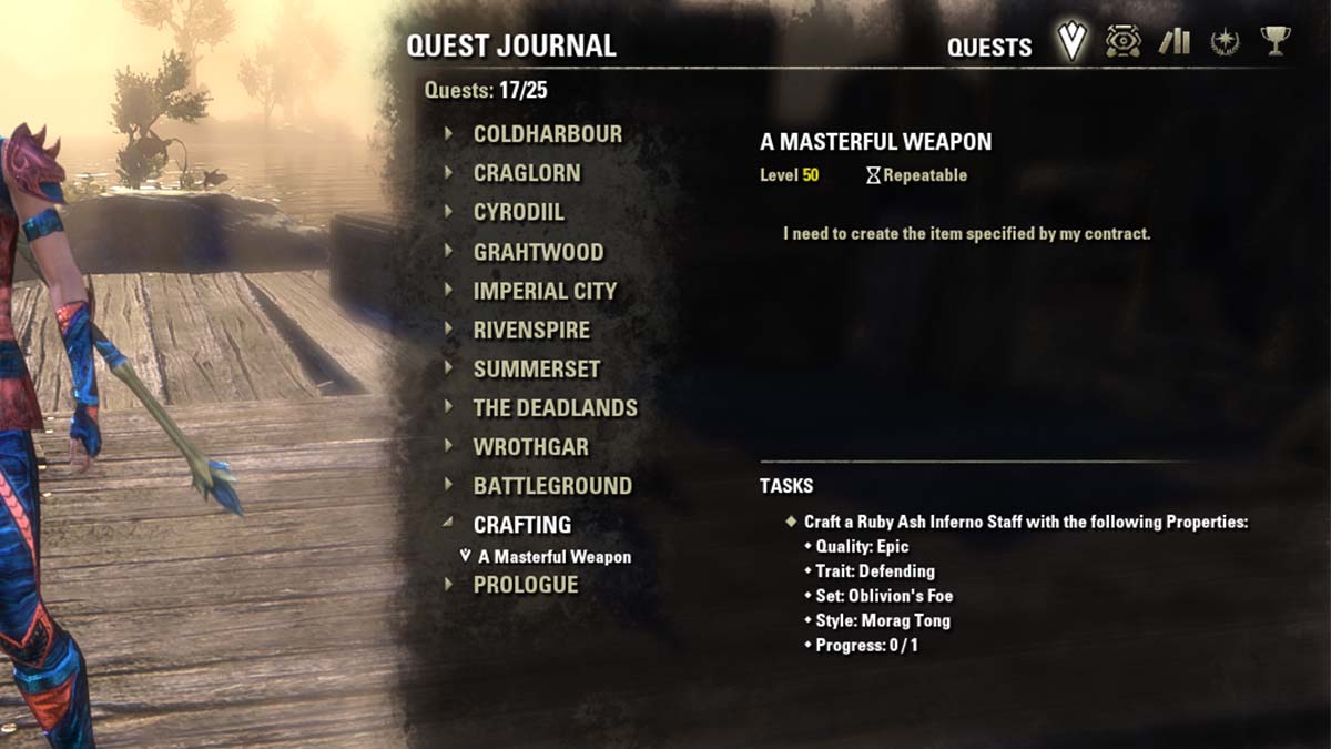 How to complete Master writs in Elder Scrolls Online Gamepur
