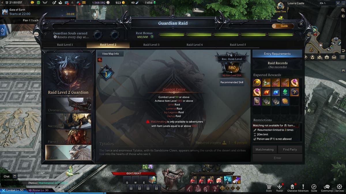 What does "entry requirements not met" mean in Lost Ark? Gamepur