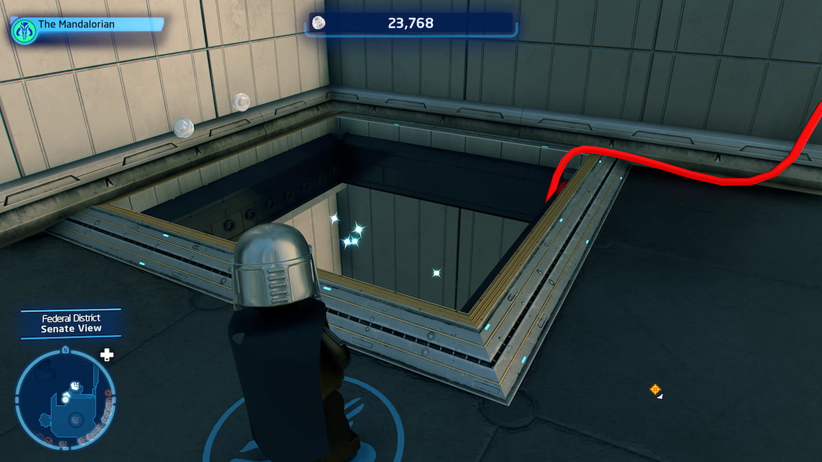 Where to find the Datacard in Federal District in Lego Star Wars The