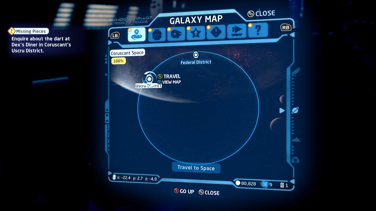 Where to find the Uscru District in Lego Star Wars The Skywalker Saga