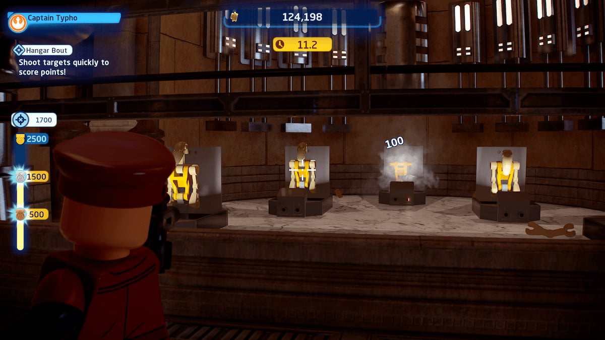 How to complete Hangar Bout Shooting Galley in Lego Star Wars The
