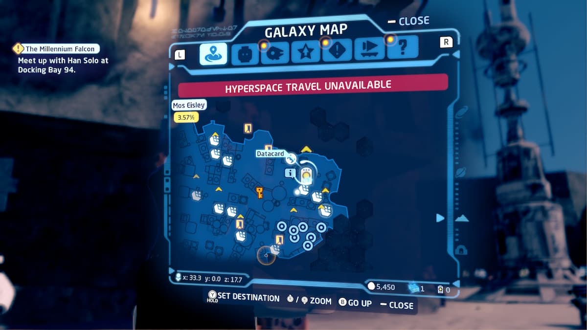 Where to find the Datacard in Mos Eisley, Tatooine in Lego Star Wars