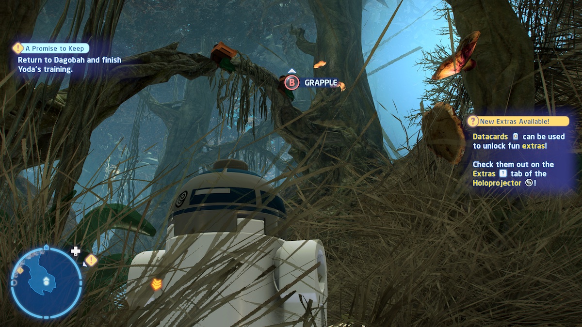 How to get the Datacard in the Dragonsnake Bog in Lego Star Wars The