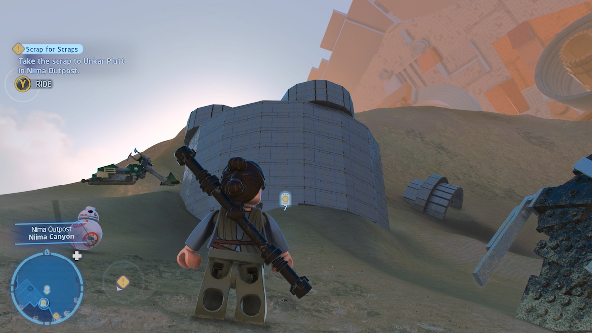 How to get the Datacard in Niima Outpost in Lego Star Wars The