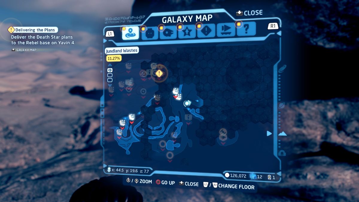 Where to find the Datacard in the Jundland Wastes, Tatooine in Lego