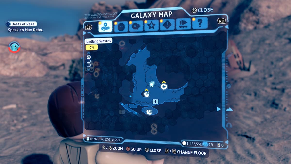 All unlockable characters in the Jundland Wastes in Lego Star Wars The