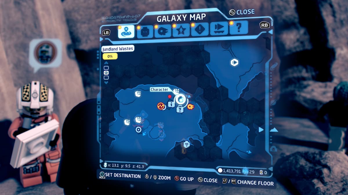 All unlockable characters in the Jundland Wastes in Lego Star Wars The