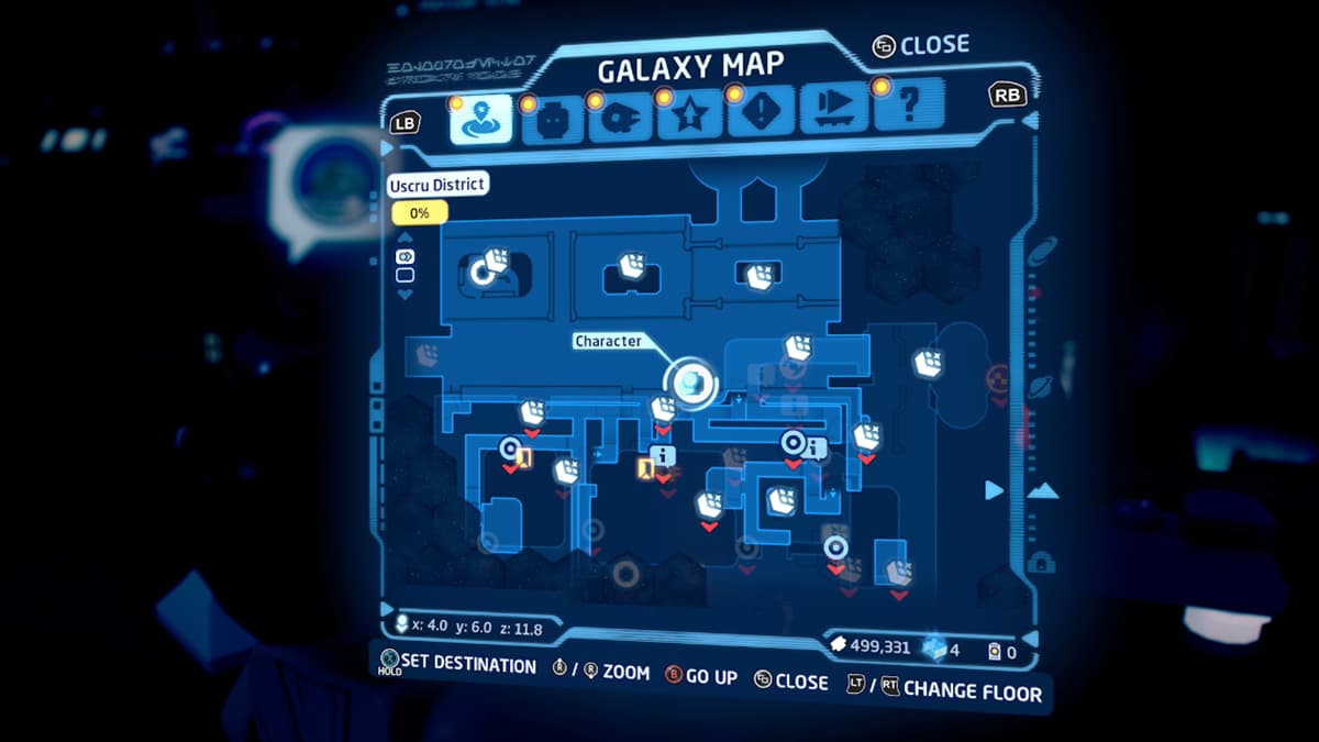 All unlockable characters in Coruscant's Uscru District in Lego Star