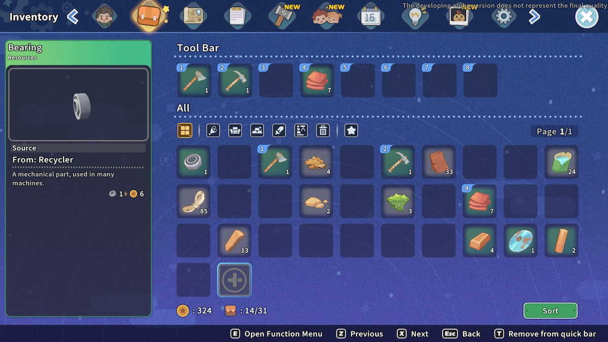 How to increase your Inventory Space in My Time at Sandrock Gamepur