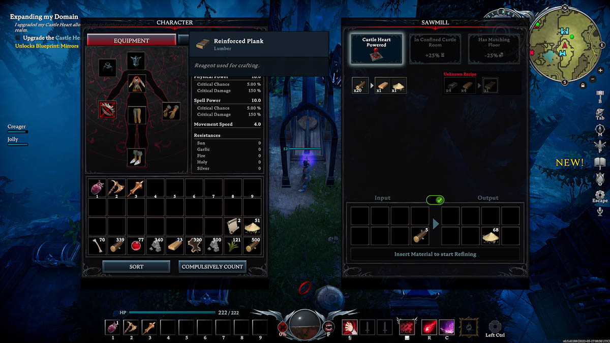 How to unlock the Sawmill in V Rising Gamepur