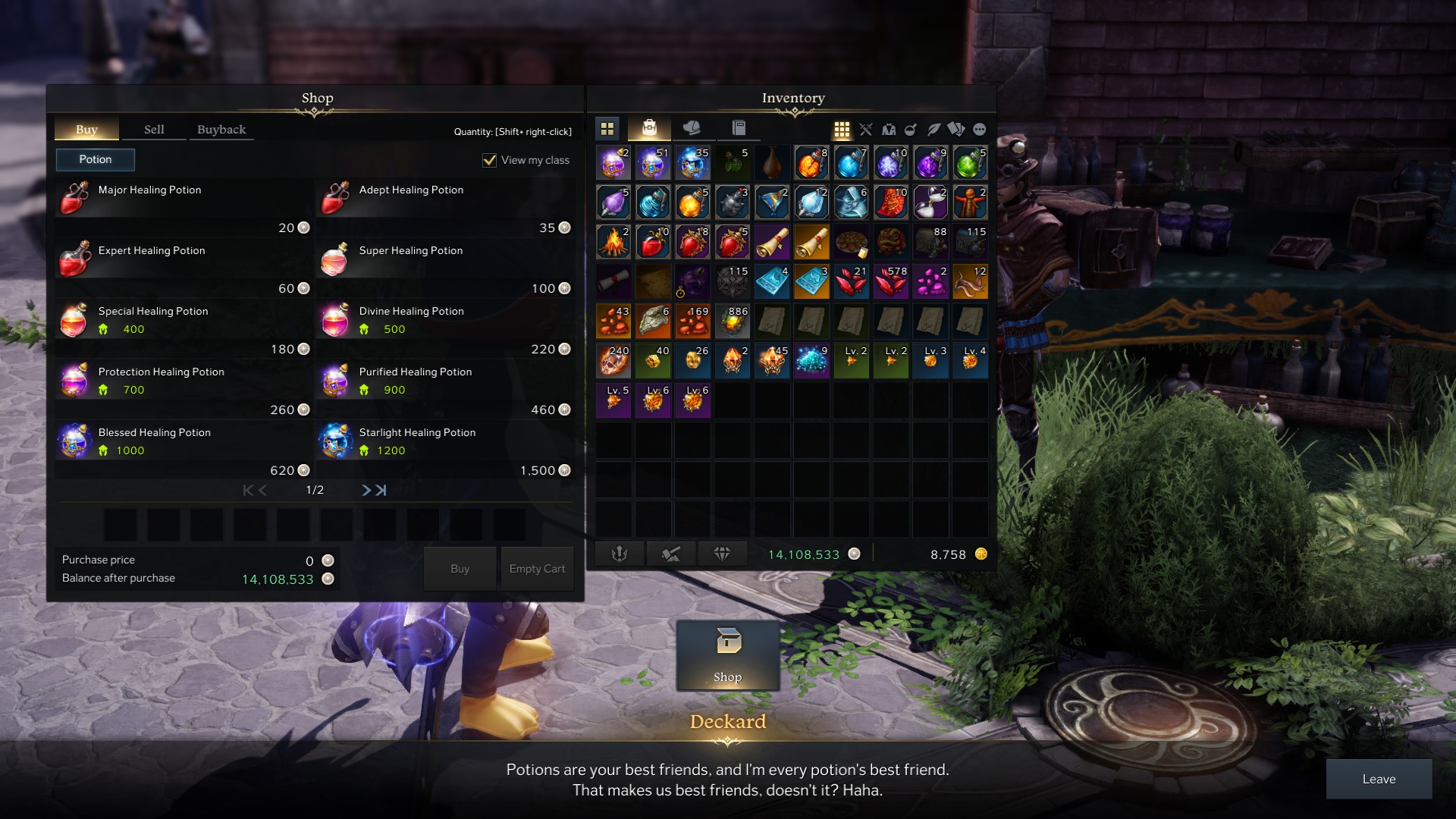 Where to buy potions in Lost Ark Gamepur