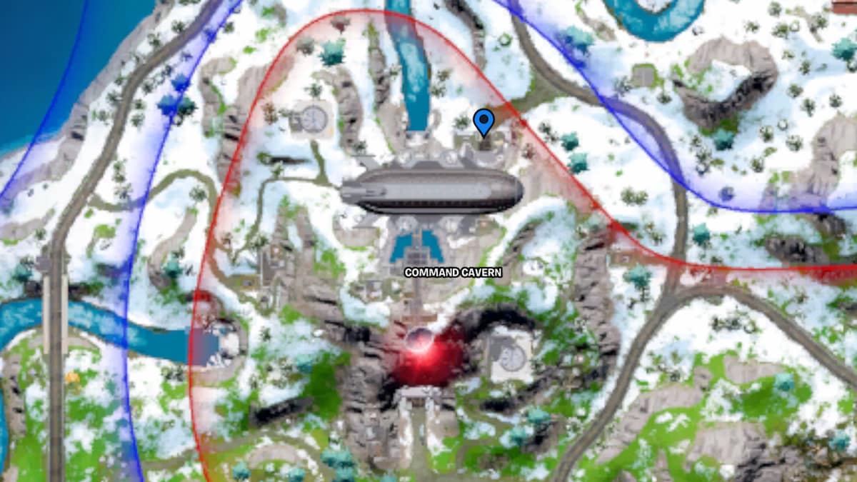 Where to equip the backpack and collect fuel cells at Command Cavern in