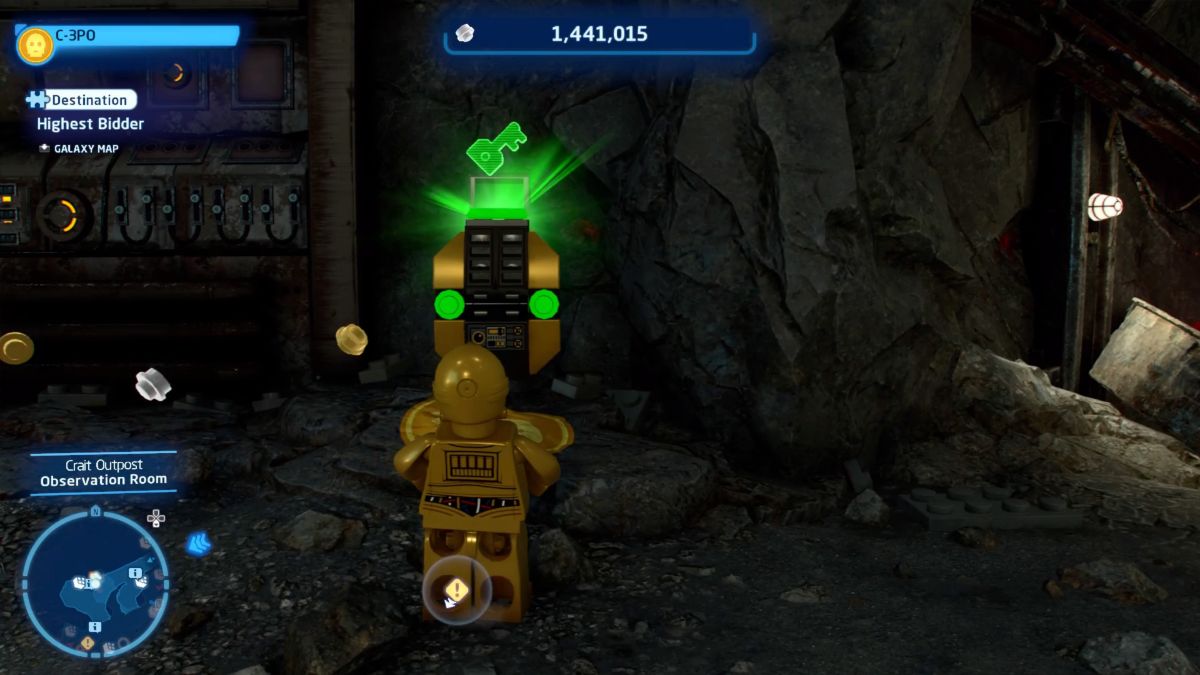 Where to find the Crait Outpost password for the Highest Bidder puzzle