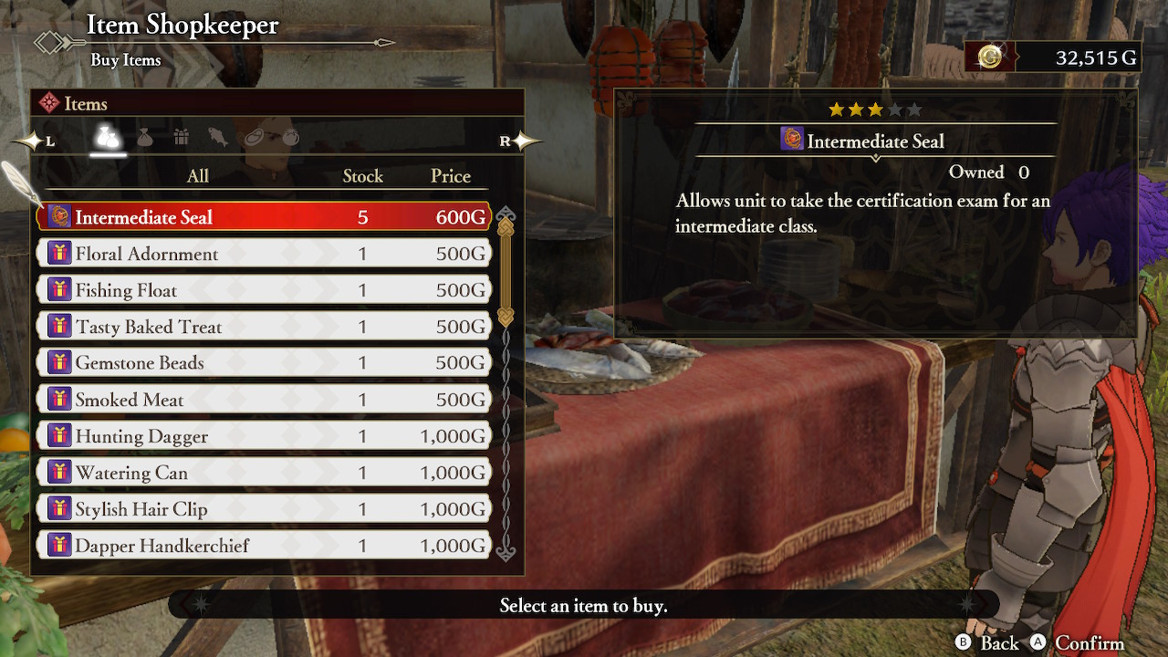 How to get Intermediate Seals in Fire Emblem Warriors Three Hopes