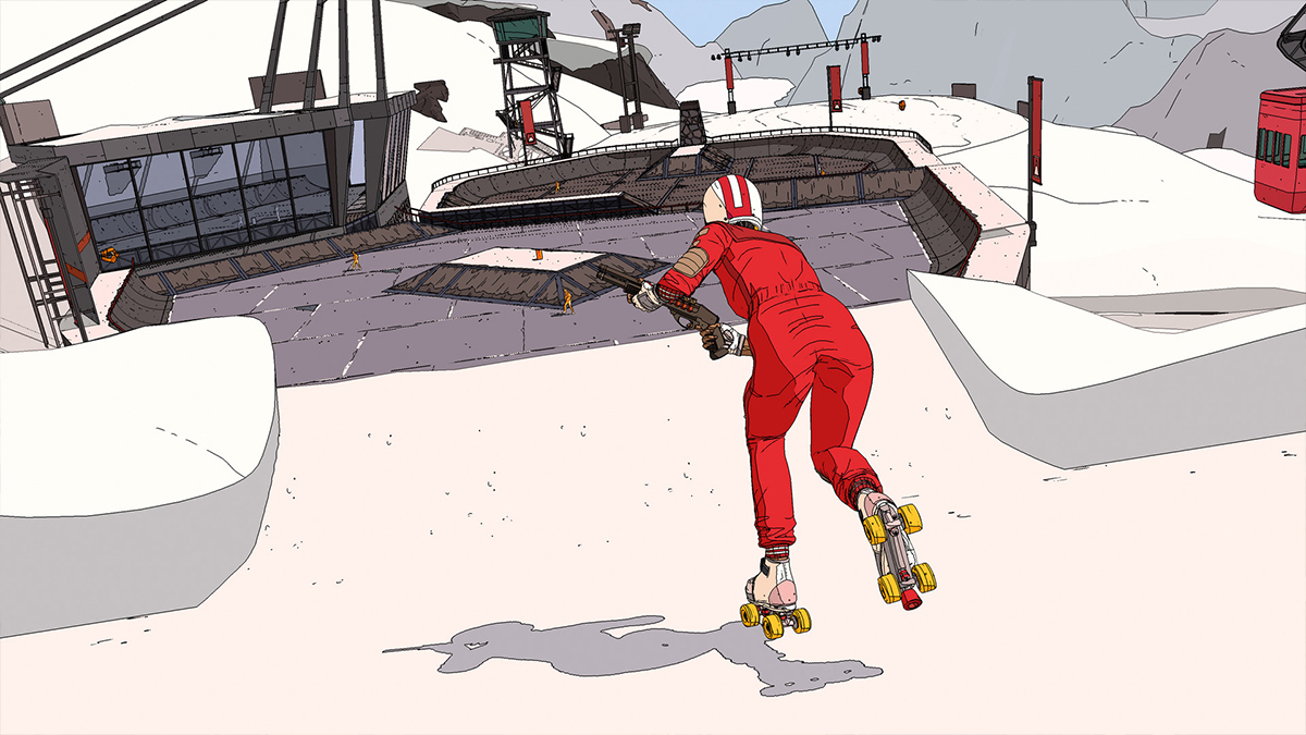 Rollerdrome dev diary explains how the rollerskating shooter really performs