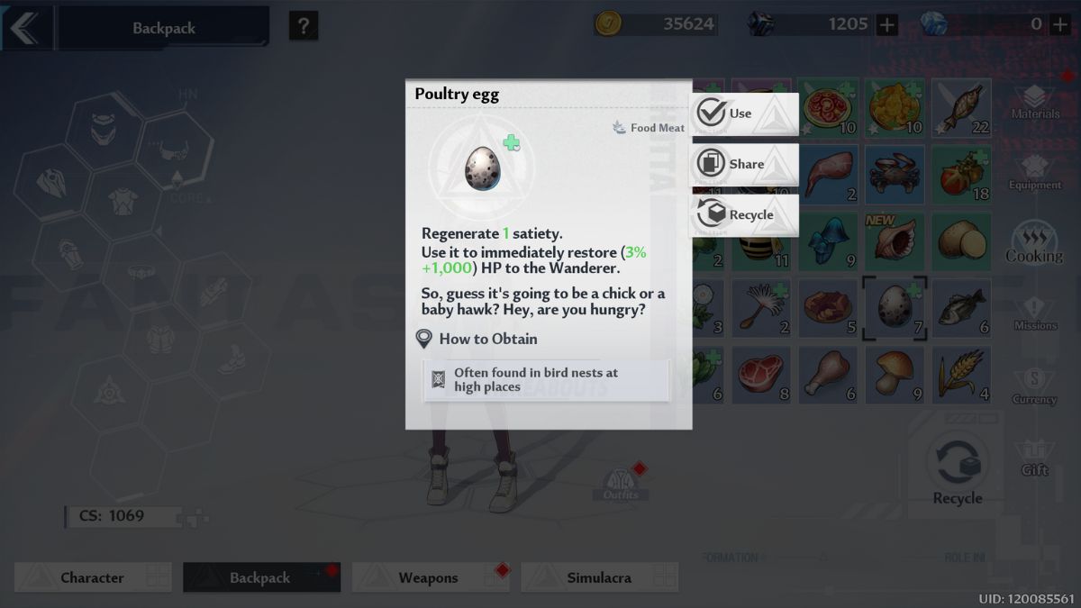 Where to get Poultry Eggs in Tower of Fantasy Gamepur