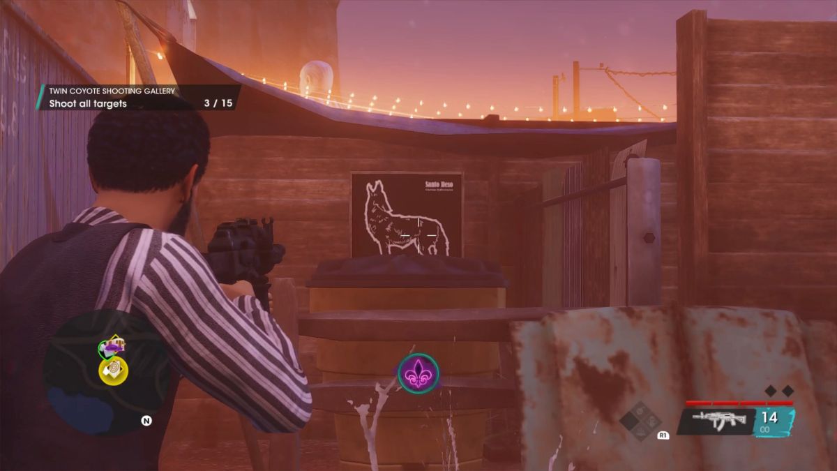 All Twin Coyote Shooting Gallery target locations in Saints Row Gamepur