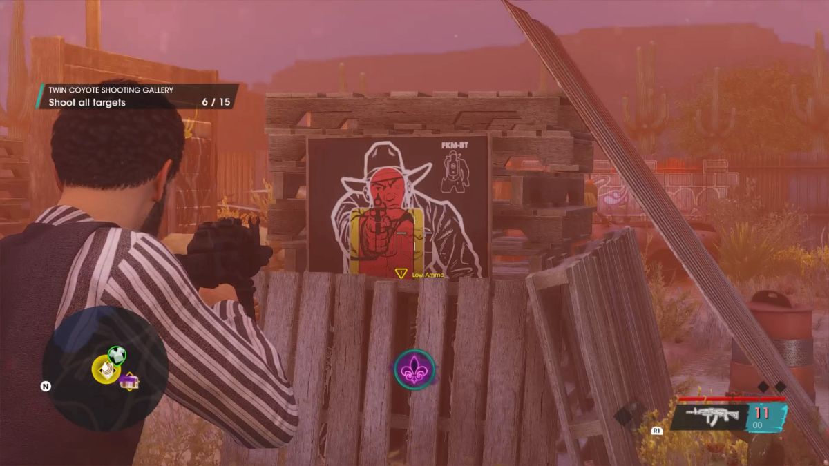 All Twin Coyote Shooting Gallery target locations in Saints Row Gamepur