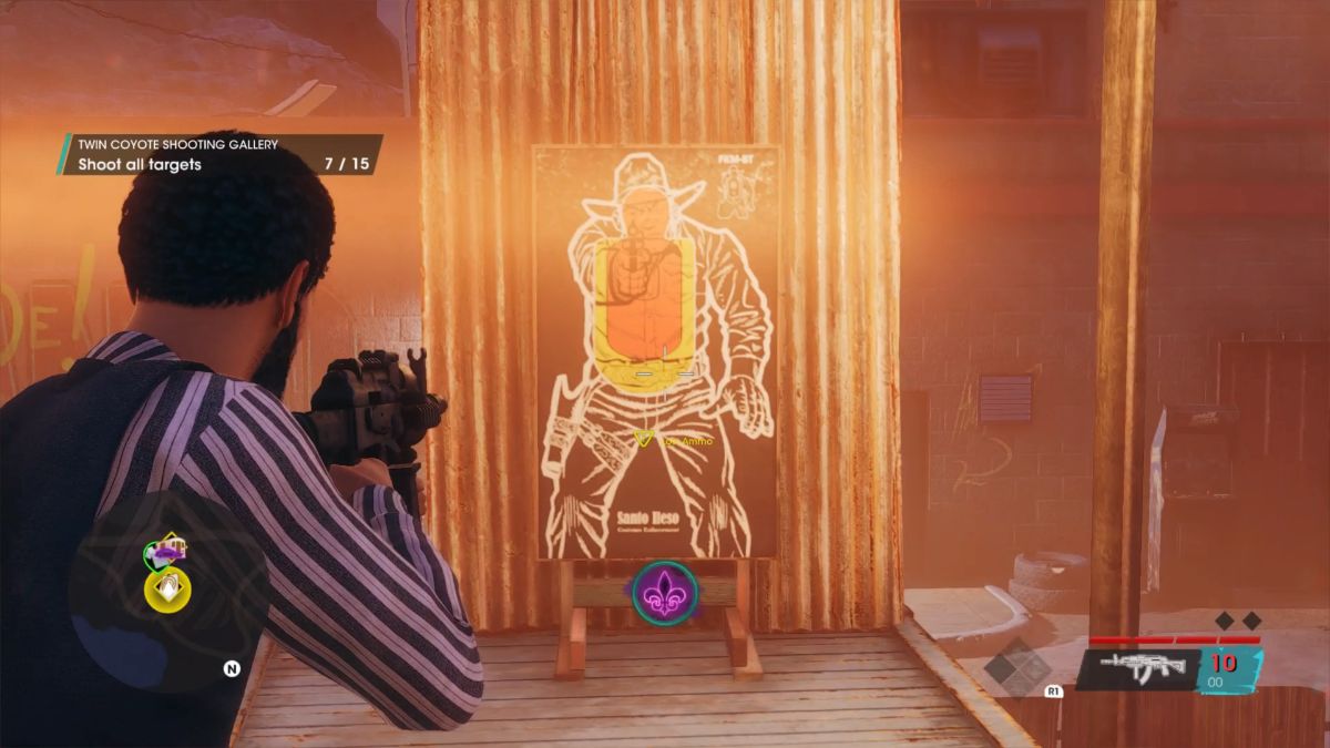 All Twin Coyote Shooting Gallery target locations in Saints Row Gamepur