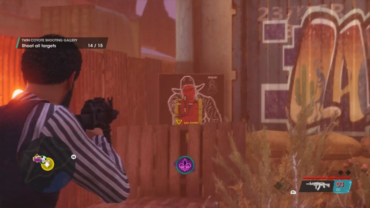 All Twin Coyote Shooting Gallery target locations in Saints Row Gamepur