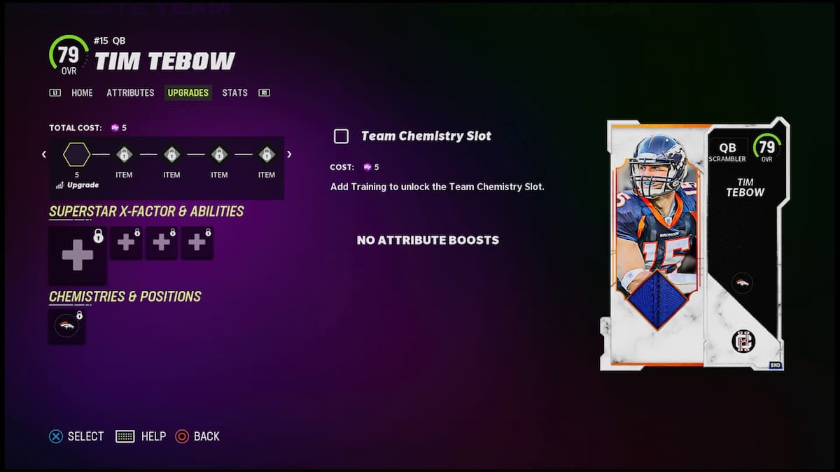 How to get 87 OVR Tim Tebow and how Helmet Stickers work in Madden 23