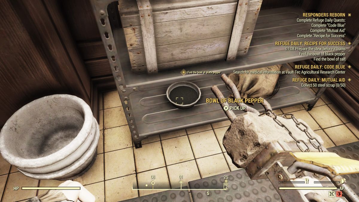 How to complete the Refuge Daily Recipe For Success mission in Fallout 76 Gamepur