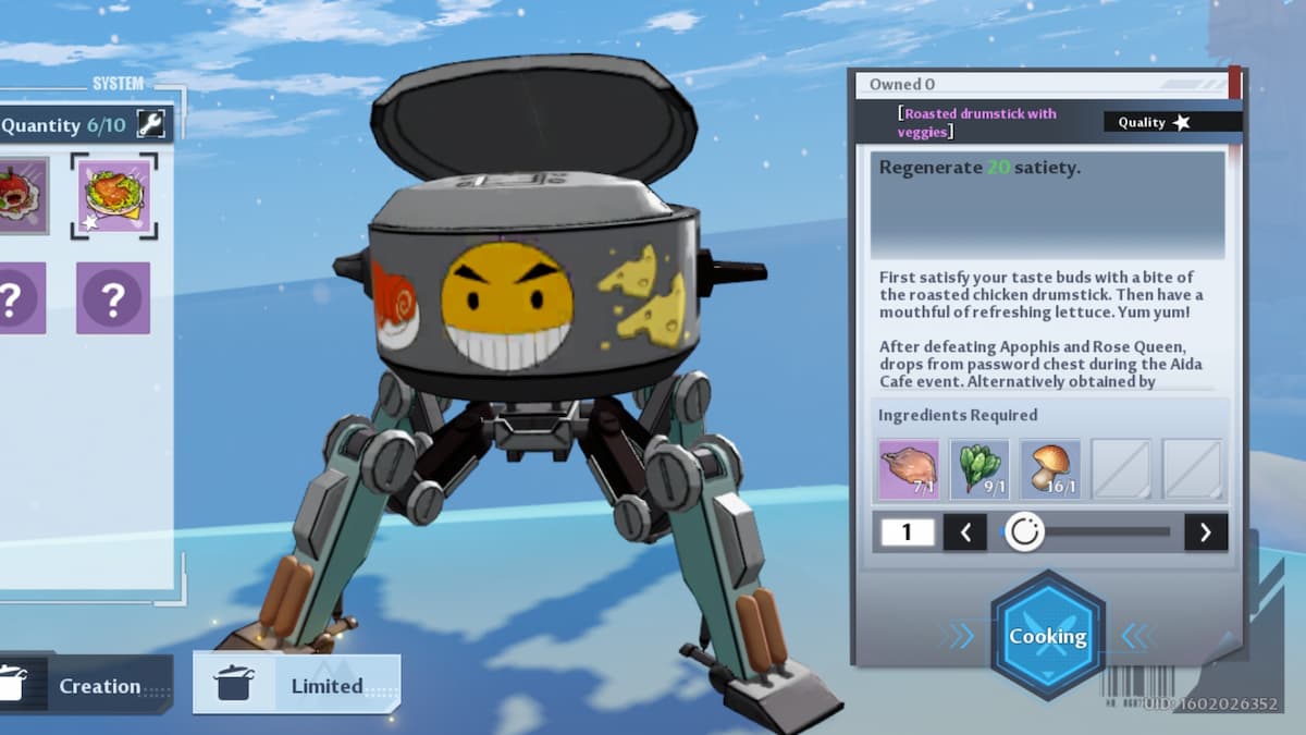 How to make Roasted Drumstick with Veggies in Tower of Fantasy Gamepur