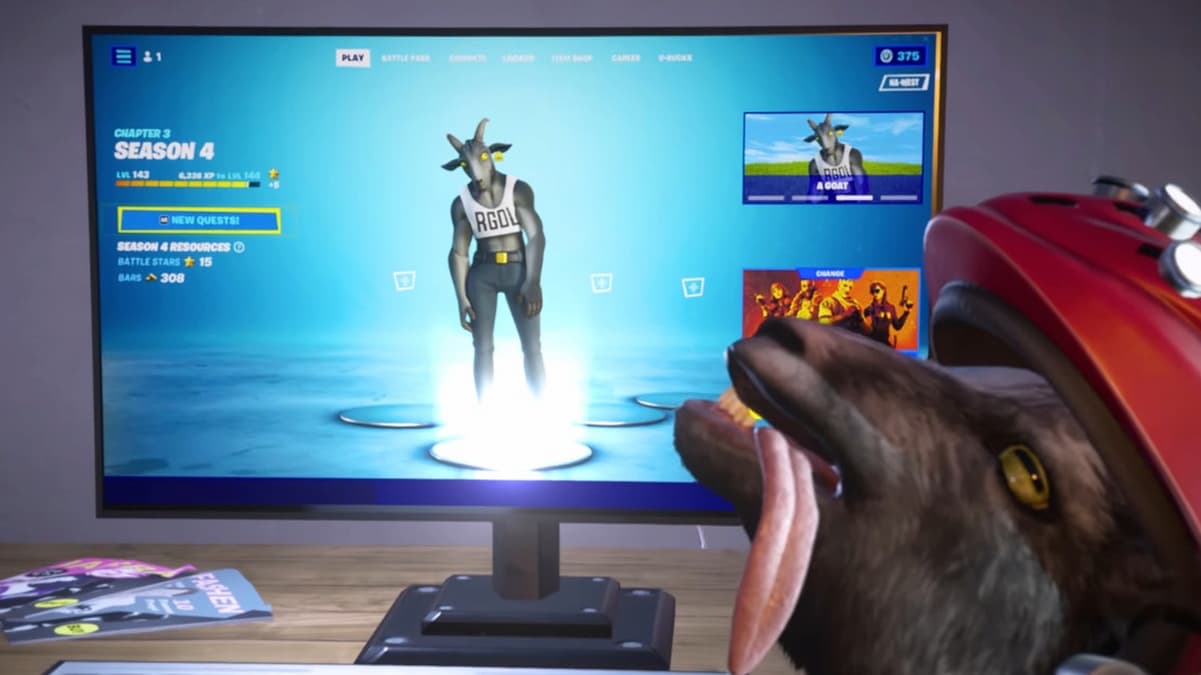 Fortnite companions with Goat Simulator to ship one absurd pores and skin