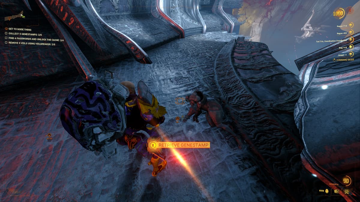 All Genestamp locations in Kahl's Prison Break Mission in Warframe