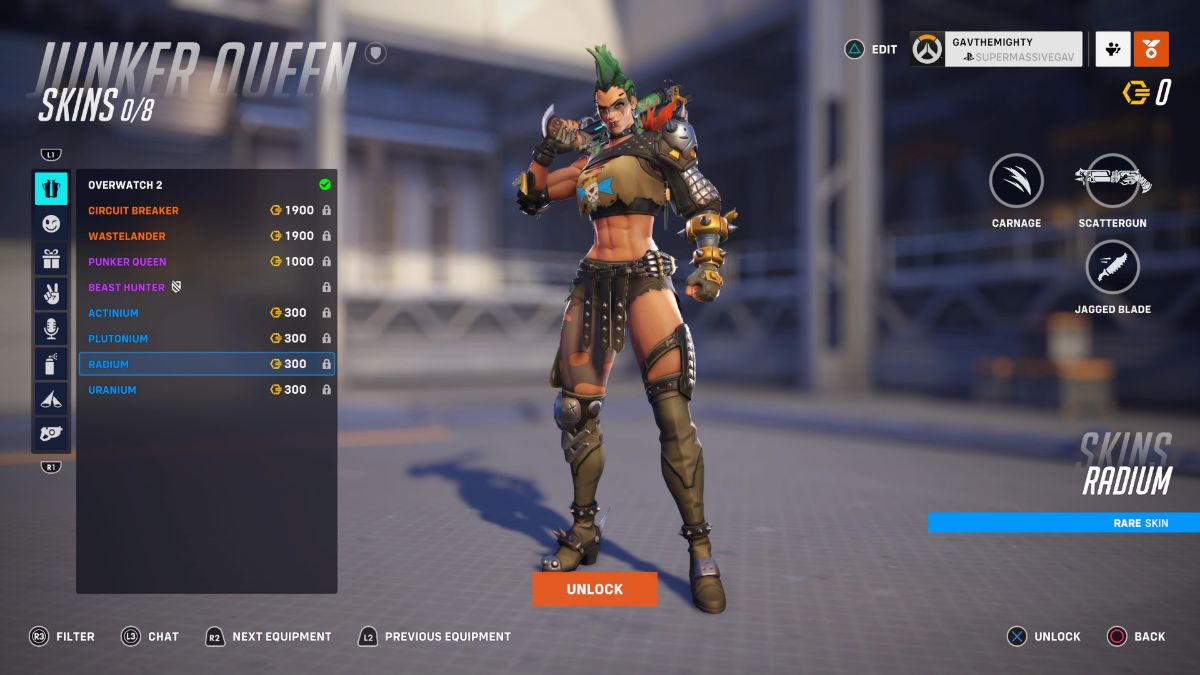 Every Junker Queen skin in Overwatch 2, and how to get them - Gamepur