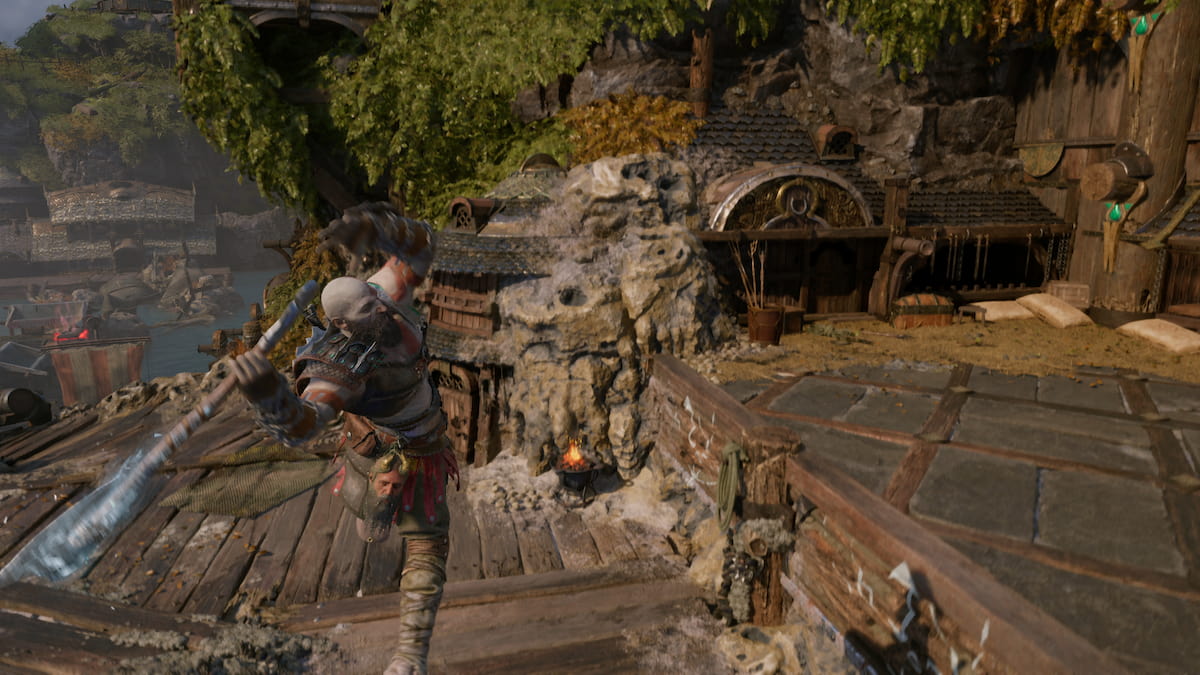 How to perform a Death from Above attack in God of War Ragnarok Gamepur