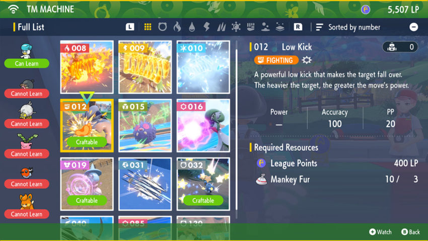 How To Craft TM 012 Low Kick In Pok mon Scarlet And Violet STEAM PLAYERS