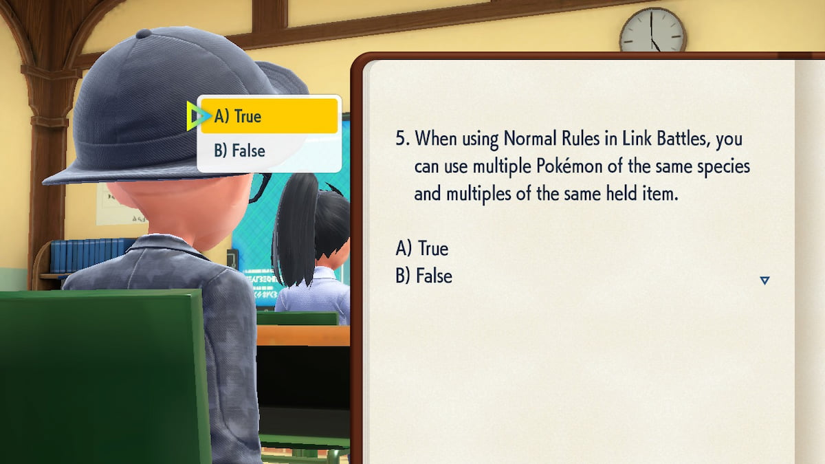 All Battle Studies final exam answers in Pokémon Scarlet and Violet